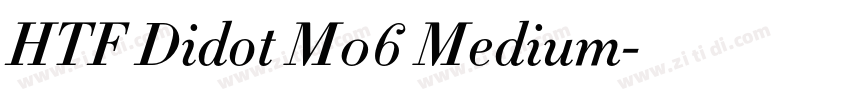 HTF Didot M06 Medium字体转换